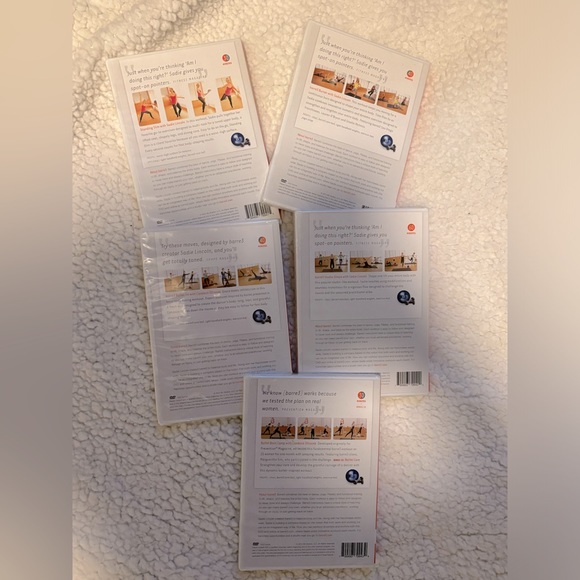 Set of 5 Barre3 workout DVDs with Sadie Lincoln. - Picture 2 of 2